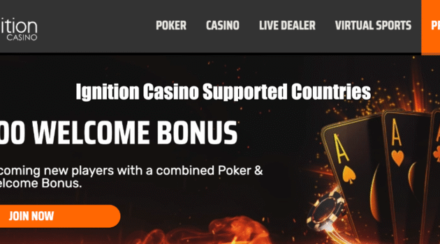 Ignition Casino Supported Countries