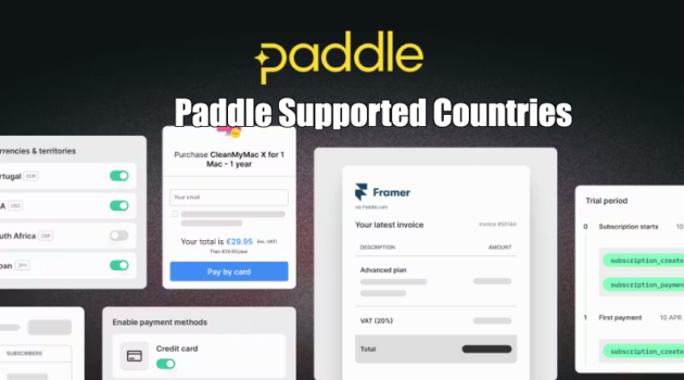 Paddle Supported Countries