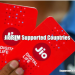 Jio SIM Supported Countries