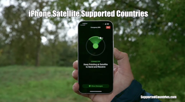 iPhone Satellite Supported Countries